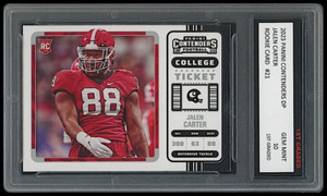 JALEN CARTER 2023 PANINI CONTENDERS DP 1ST GRADED 10 NFL ROOKIE CARD RC EAGLES