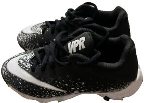 Nike VPR Fastflex Youth Cleats Sz 10C Football Soccer Black  833388-001 EX COND