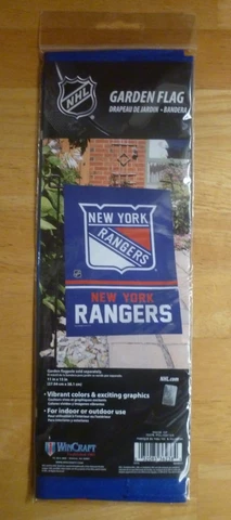 2 NHL New York Rangers 100% Polyester WinCraft Small Garden Flag 11" x 15" Cover
