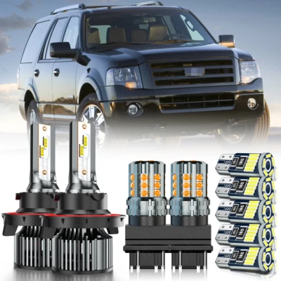 Faro LED + luz de señalización lateral + bombillas de señal de giro para Ford Expedition 2007-2014 Foto 1 de 4