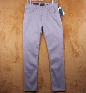 7 FOR ALL MANKIND Jeans Mens Size 38 Mauve Slim Straight Luxe Performance SLIMMY - Picture 1 of 9