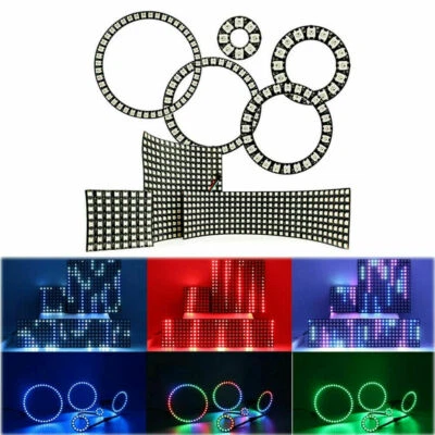 Led Digitalen Ring licht Panel Matrix Bildschirm 5050 RGB WS2812B streifen licht - Bild 1 von 4