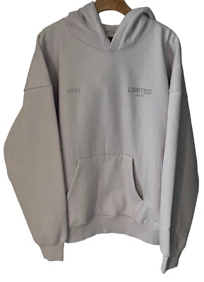 Boohoo Hombre Sudadera con Capucha Pull Over NUEVA Edición Limitada Rosa Pálido XL Foto 1 de 4