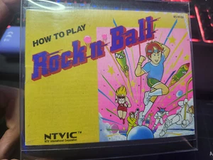 Rock'n' Ball - NTVIC NES Nintendo Cartridge Video Game Classic + Manual - 1989 ! - Picture 1 of 8
