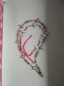 Hand-Carved Native American Beaded Fetish Bird Necklaces for restring or repair - Picture 1 of 3