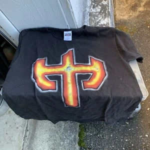 Vintage Judas Priest Metal Judas F’n Priest SHIRT L Wide Neck 80s Black RARE - Picture 1 of 3