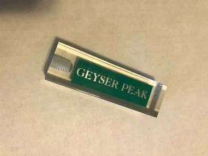 Pre-owned Geyser Peak Winery acrylic wine tap handle - Picture 1 of 6