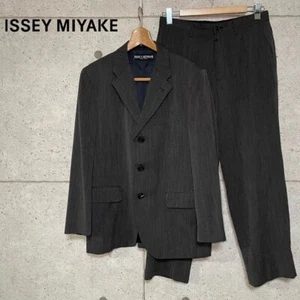 ISSEY MIYAKE Track suit set Jacket Pants vintage Gray from Japan - Picture 1 of 11