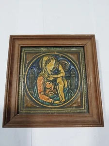 Rare Ancienne PLAQUE RELIGIEUSES Artemail Breveté Sgdg Fait Main - Picture 1 of 3