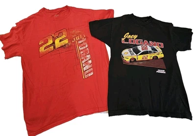 Pair Of Men's Joey Logano Team Penske Red 2020 Schedule T-Shirt (L) & Black (M) Foto 1 de 4