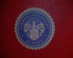 Siegelmarke Siegel der Stadt  Apolda   - Bild 1 von 2