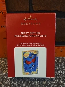 GENUINE Hallmark Keepsake Ornament 2020 Nifty Fifties Cardinal Blue Jay Birds - Picture 1 of 10