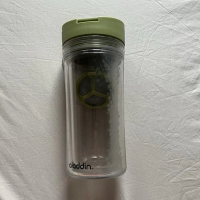 Infusor de té Aladdin 12 oz vaso de viaje perfecto aislado verde transparente Foto 1 de 4