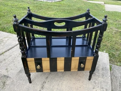 Theodore Alexander Atelier de la Madeleine Magazine Rack with Drawer - Image 1 of 4