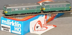 Ferrocarril belga Märklin 3135 con sidecar verde CFV3V como nuevo embalaje original H0 - Imagen 1 de 1