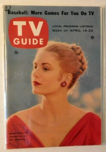 TV GUIDE #159 Apr 14, 1956 Grace Kelly Cover - Picture 1 of 1
