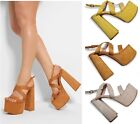 Sandales à talons hauts pour femmes chaussures de soirée à lanières à talons hauts taille 3-8