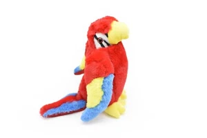Parrot, Red, Realistic Stuffed Bird Soft Toy Kids Gift Very Nice Plush 9 " G008 - Picture 1 of 6