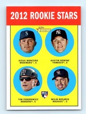 2012 Topps Heritage Jesus Montero/Austin Romine/Tim Federowicz/Wilin Rosario