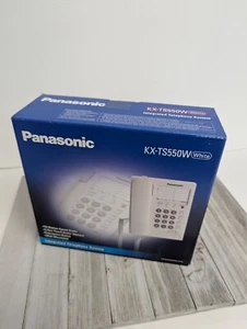 New Panasonic KX-TS550W Single Line Integrated Telephone System White SEALED - Picture 1 of 7