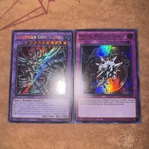 🔥 YuGiOh Egyptian God Slime + Metal Reflect Slime RA01-DE029 Secret + Ultra NM - Bild 1 von 6