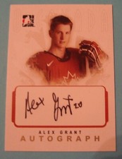 2007 08 ITG  O Team Canada A-AG Alex Grant autograph  