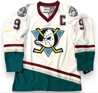 Camiseta deportiva Paul Kariya Anaheim Mighty Ducks CCM Throwback Away (tallas para hombre) Foto 1 de 4