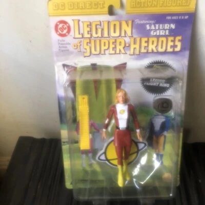 Figura de acción Saturn Girl Legion of Super Heroes DC Direct NUEVA 2001 Foto 1 de 2