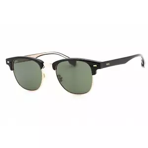 Hugo Boss Men's Sunglasses Black Gold Acetate/Metal Frame BOSS 1381/S 02M2 QT - Picture 1 of 2