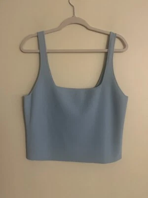 Vince Square Neck  Sleeveless Tank Top Pale Blue Size XL - Image 1 of 4