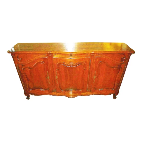 French Country Cherry Louis XV Style Buffet Server Cover