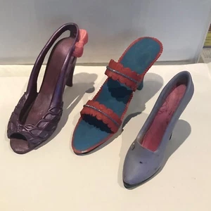 Miniature Ceramic High Heel Shoes in Assorted Sizes & Colors  Lot of 3 - Picture 1 of 3