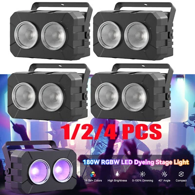 180W COB Par Light RGBW Outdoor Stage Lighting Club DJ Event Show Party DMX512 - Image 1 of 4
