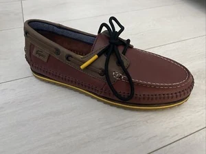 Zapatos de cuero Lacoste Sauville 4 Borgoña Reino Unido 7 EUR 40,5 - Imagen 1 de 9