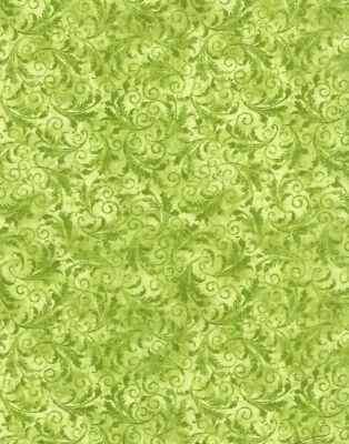 Tela estampada de algodón helecho filigrana tono eco de Timeless Treasures #5500 1 yarda Foto 1 de 2