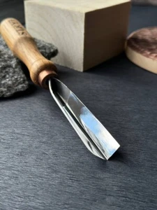 V-parting Chisel 0,6" (15 mm) STRYI, Woodcarving Gouge, Forget Steel Tools - Picture 1 of 9