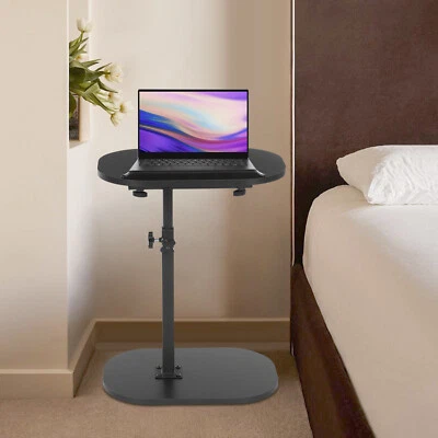 C Shaped End Table, Small Side Table for Couch, Sofa Table for Living Room - Image 1 of 4