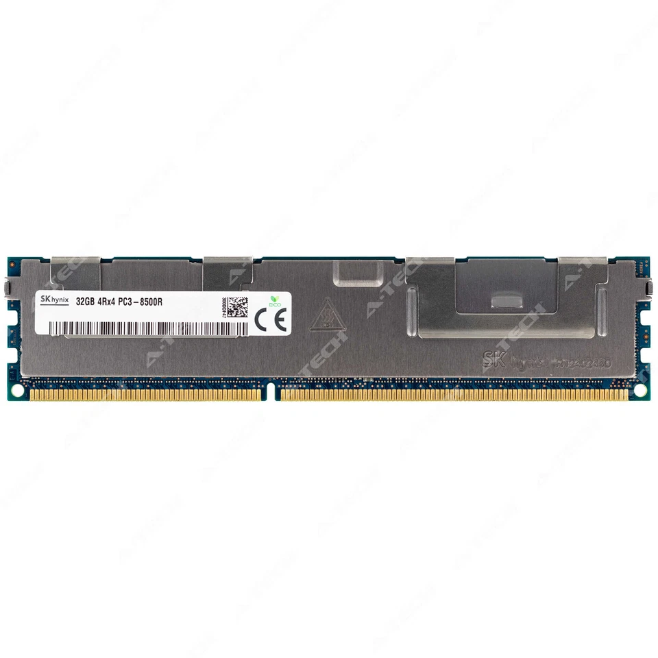 Hynix 32GB DDR3-1066 RDIMM HMT84GR7MMR4C-G7 HMT84GR7AMR4C-G7 Server Memory RAM - Image 1 of 2