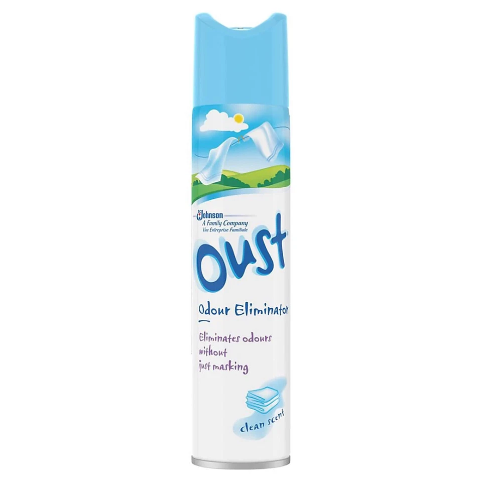 OUST DEODORANTE ELIMINA ODORI 300ML SPRAY PROFUMATO VERSIONE CELESTE
