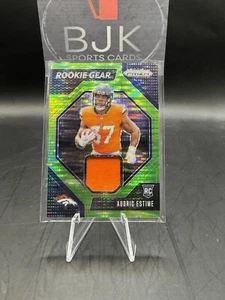 2024 Panini Prizm - Rookie Gear Neon Green Pulsar Prizm Audric Estime - Picture 1 of 1