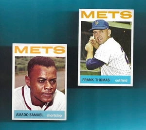 SHARP! BOTH! NEW YORK METS 1964 Topps Lot! FRANK THOMAS/AMADO SAMUEL - Picture 1 of 2
