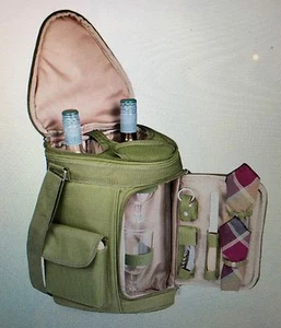 Borsa refrigeratore vino e formaggio triangolare isolata Picnic Time Meritage ~ spedizione gratuita - Foto 1 di 2