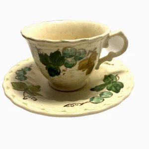 Taza de té y platillo POPPYTRAIL DE METLOX CALIFORNIA Ivy Vines vajilla vintage de colección - Imagen 1 de 5