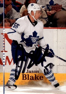 Jason Blake - Signed 2007-08 Upper Deck Series 2 Card #400 - Image 1 of 2