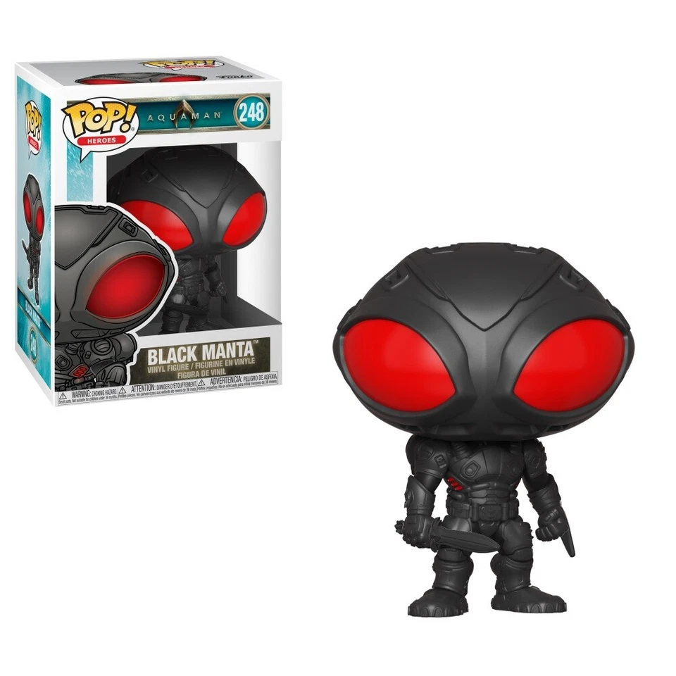 Aquaman Película Manta Negra en Armadura Vinilo POP Figura Juguete #248 Funko Nuevo en Caja Foto 1 de 1