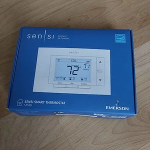 Emerson Sensi Smart Thermostat Wht Model ST55U Wifi Certified - New in Open box - Picture 1 of 11