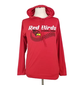 Dynasty Illinois State Redbirds hoodie shirt mens medium red long sleeve dri-fit - Picture 1 of 11