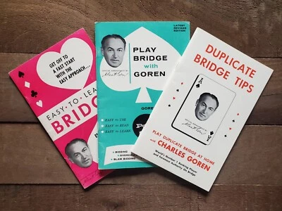 Set of 3 - Charles Goren Play Duplicate Bridge At Home  Tips & Tricks - Image 1 of 4
