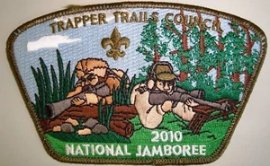 TRAPPER TRAILS COUNCILOA 535 FLAP 2010 JAMBOREE BSA CENTENNIAL HUNTER FLAP JSP - Picture 1 of 1