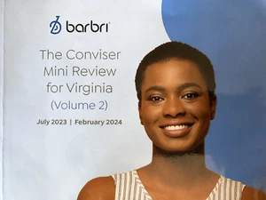 FEB 2024 Barbri Bar Exam CONVISER MINI REVIEW for VIRGINIA VA (Volume 2) + Bonus - Picture 1 of 3